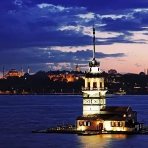 Maiden Tower at Night