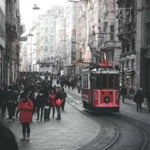 Red Tram Istiklal Avenue