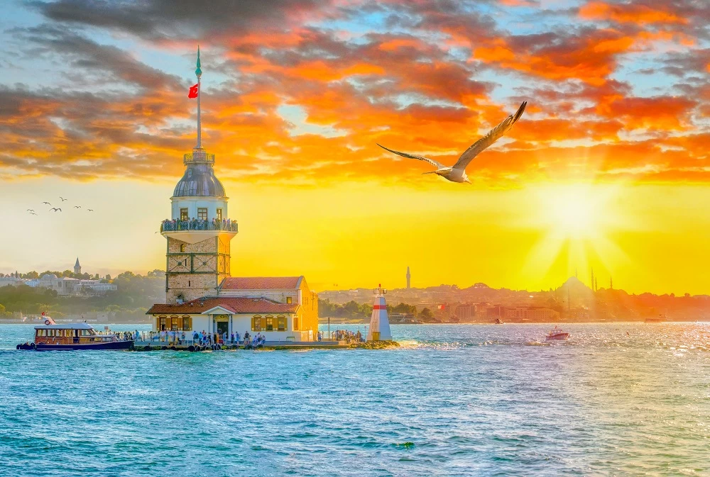 Istanbul Sunset Maiden Tower