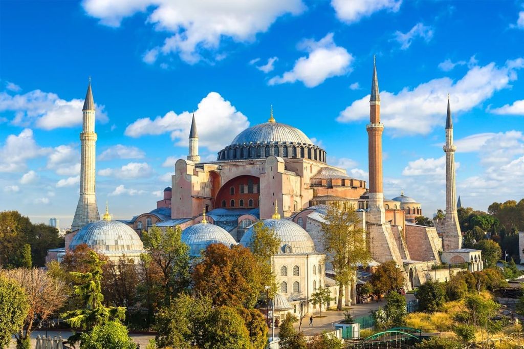 Hagia Sophia Grand Mosque in Istanbul, one of the city’s most iconic landmarks for visitors attending the 2026 UEFA Europa League Final